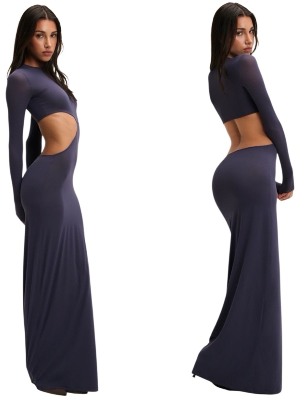 Cham Cutout Long Sleeve Maxi Dress XS/S